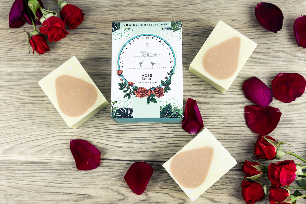 Rose Essential Oil Soaps | Handmade